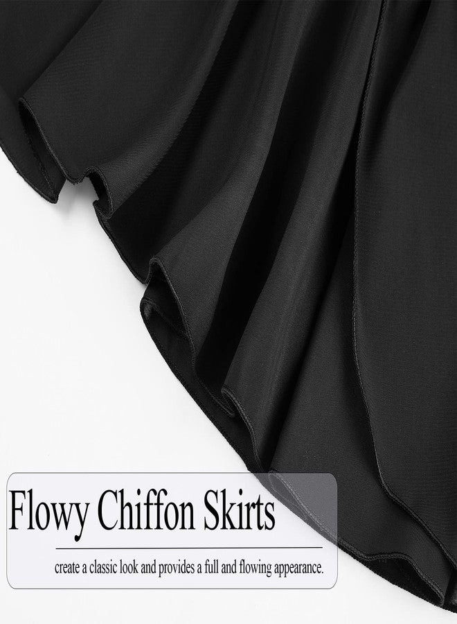 Nokecina تنانير باليه للبنات مقاس 5-6 سنوات، أسود ووردي، فساتين مطاطية شفافة، عبوة من قطعتين، ملابس رقص رائعة للتدريب على الرقص - Image 5